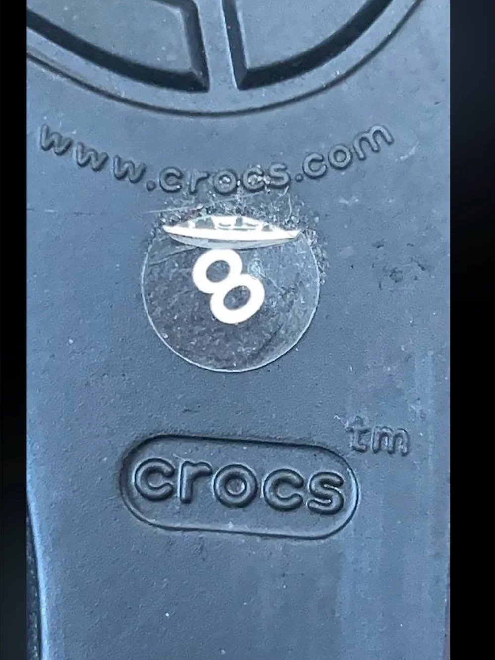 Crocs Dual Comfort Black Wedge Slide Sandals Women’s Size 8